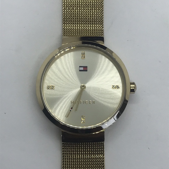 BNWT Tommy Hilfiger unisex slim Gold watch - Picture 9 of 11